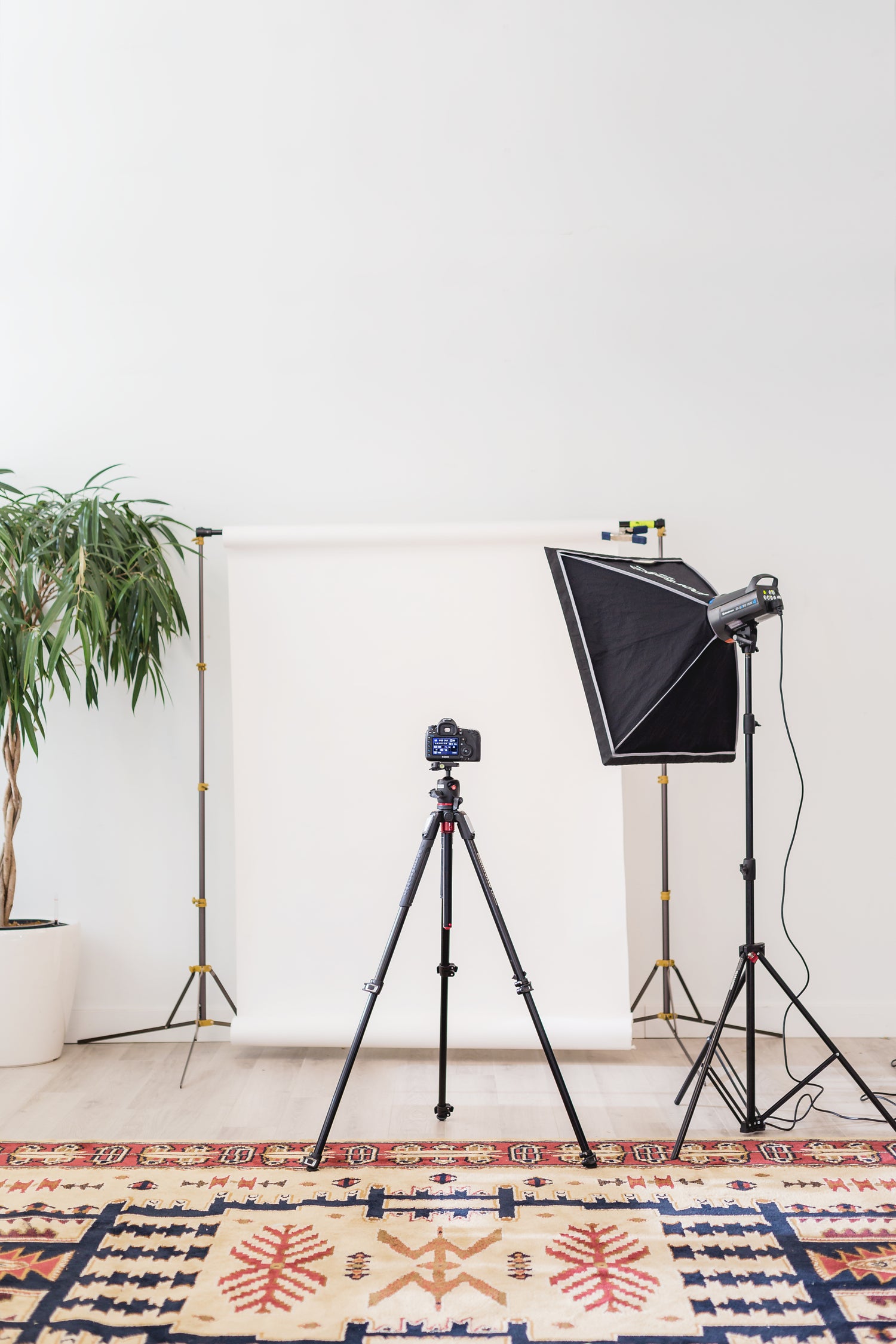 Photograph and accessories for your home studio. 