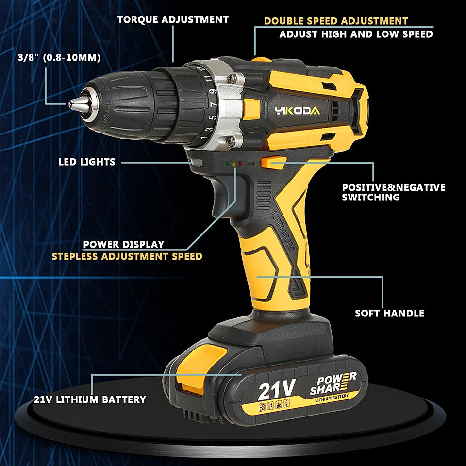 Cordless Drill Rechargeable