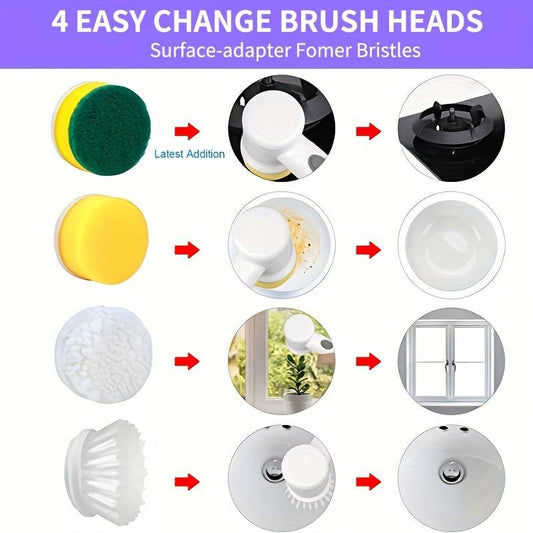 Electric Spin Power Scrubber Cordless Power Cleaning Brush