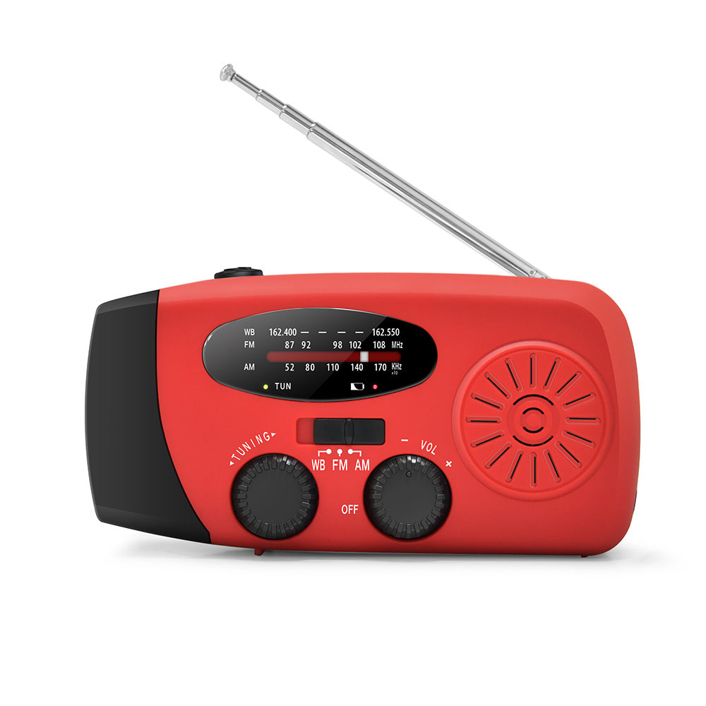Amazon explosion 2000mAh emergency radio Solar radio multifunctional hand generator radio