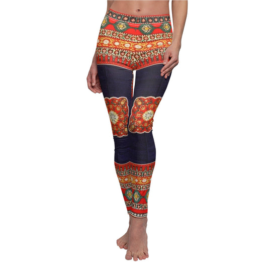 Randa K Fashion Sitarah Leggings casuales de corte y costura para mujer 