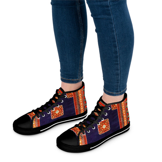 Randa K Fashion Sitarah Zapatillas altas para mujer 