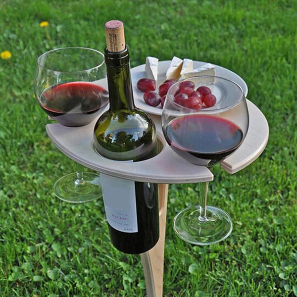 Weintisch Wooden wine picnic table