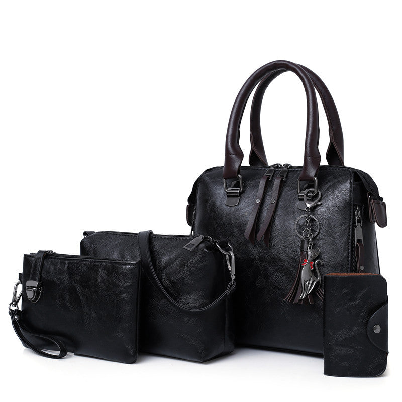 Cross-border fashion bag 2020 women's bag new four-piece set son and mother bag fashion single shoulder slant handbag generation