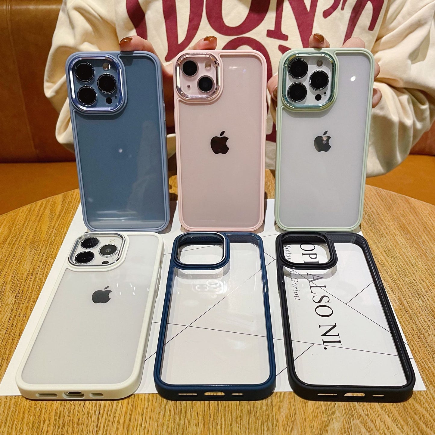 Suitable for iPhone13 Pro Max case apple 12 transparent cover 11 2-in-1 metal lens