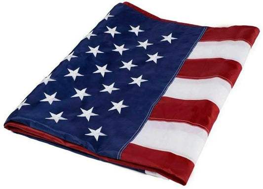 Bandera americana al aire libre