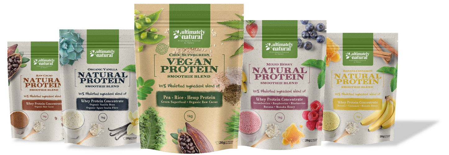 10kg Box -All Natural Vegan Protein Blends (1kg pcks)