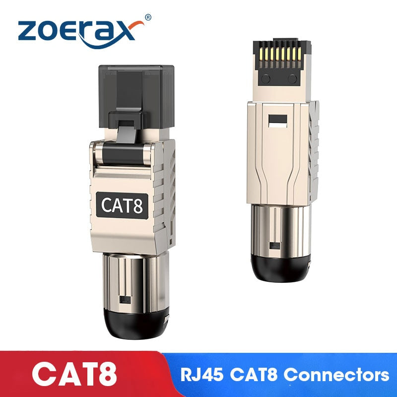 Conectores RJ45 Cat8 Cat7 Cat6A