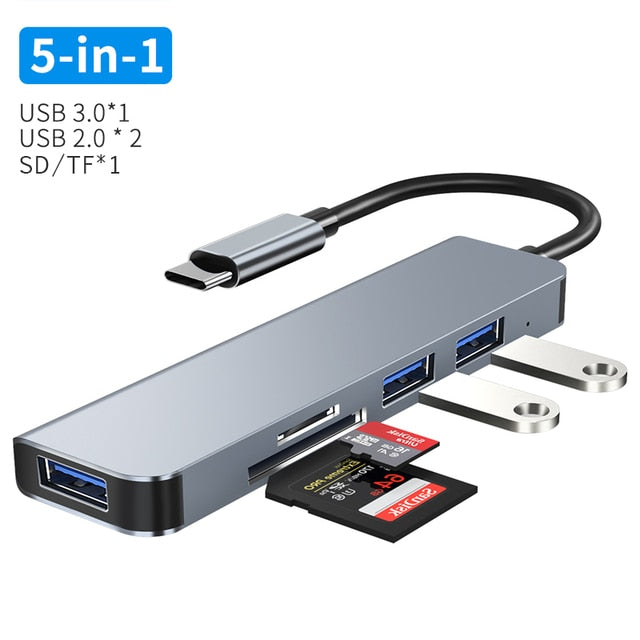 USB C HUB Type C to HDMI-compatible USB 3.0 Adapter