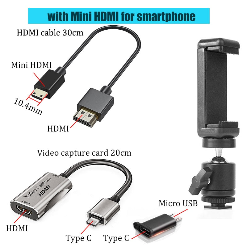 Adaptador HDMI de videocámara para Vlog