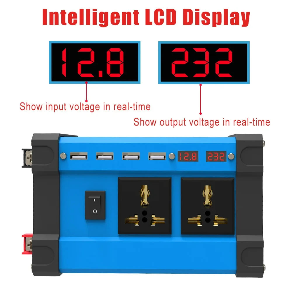 Solar System Combination Inverter Solar Panel Smart Charge and Discharge Camping Controller 30A 12V to 220V 110V 6000W