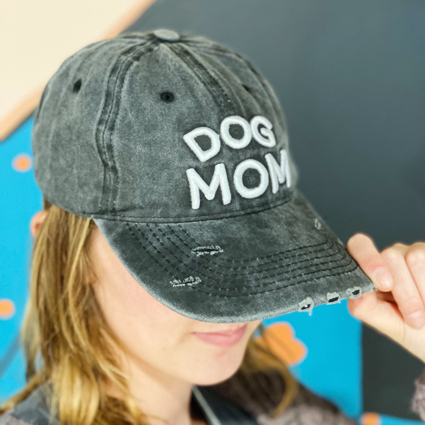 Gorra de bola de mamá perro