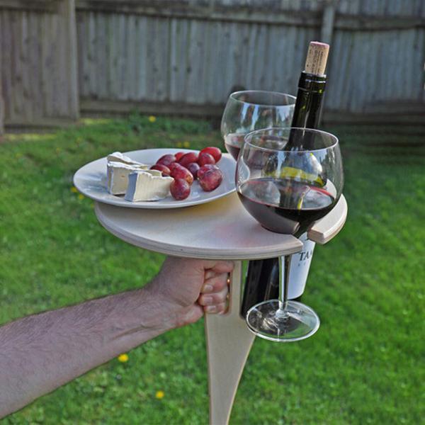 Weintisch Wooden wine picnic table